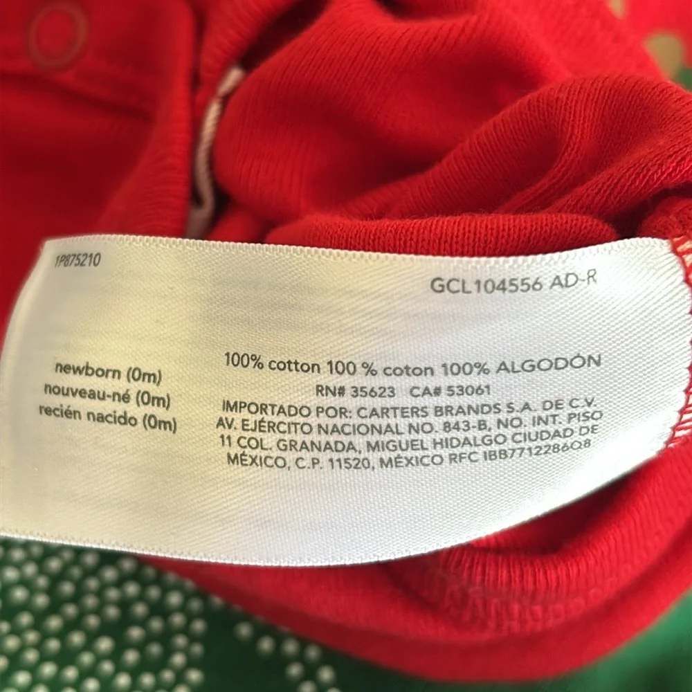 Baby Carter's Christmas Long Sleeve Bodysuit Set